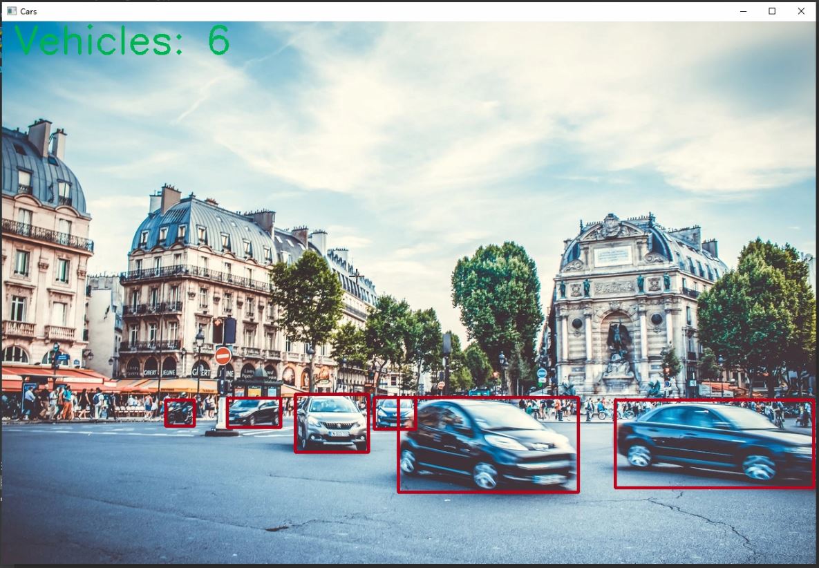 【A369】使用YoloV4深度学习对图像上的车辆进行检测计数