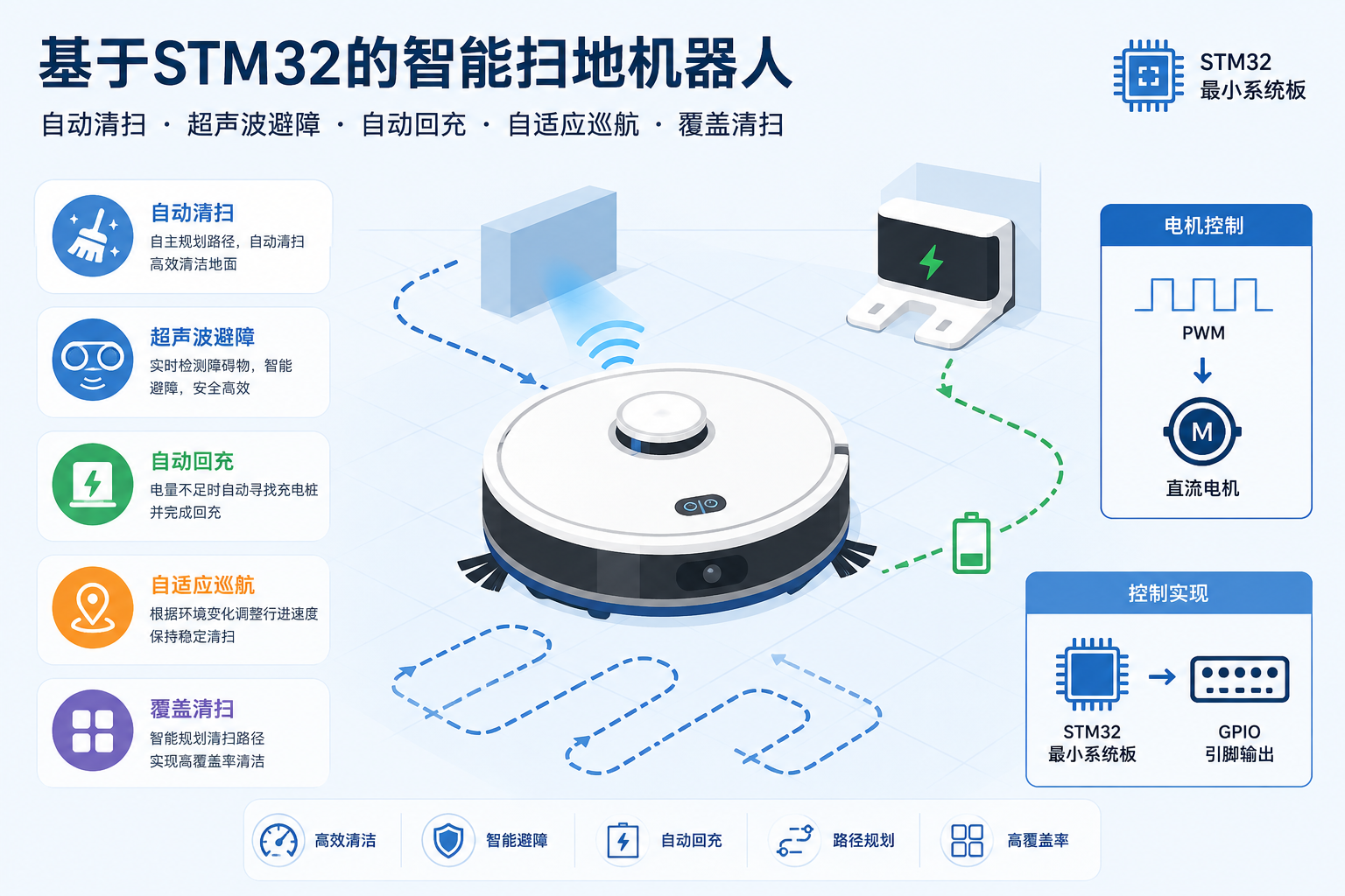 基于STM32的智能扫地机器人设计与实现